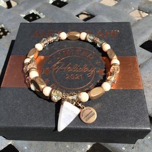 Alex and Ani gold and tan vintage energy